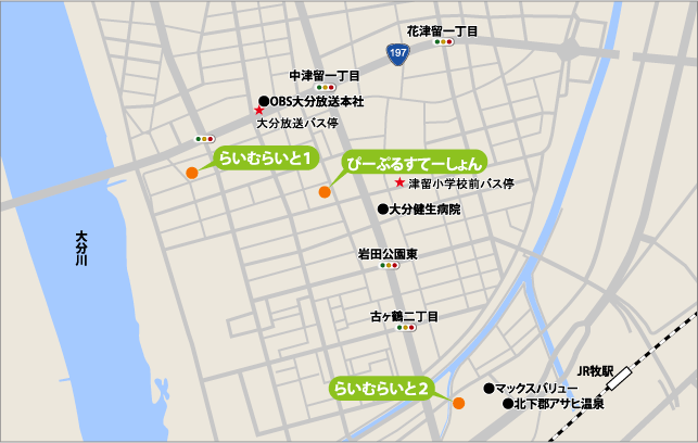 大分事業所の地図